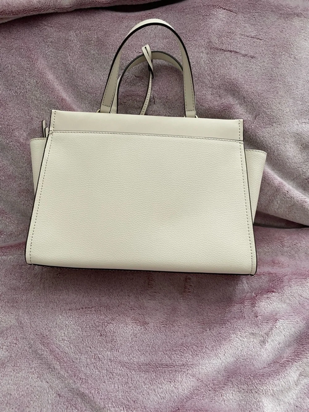 Michael Kors Ivory Leather Top-Handle Satchel - Picture 3 of 5